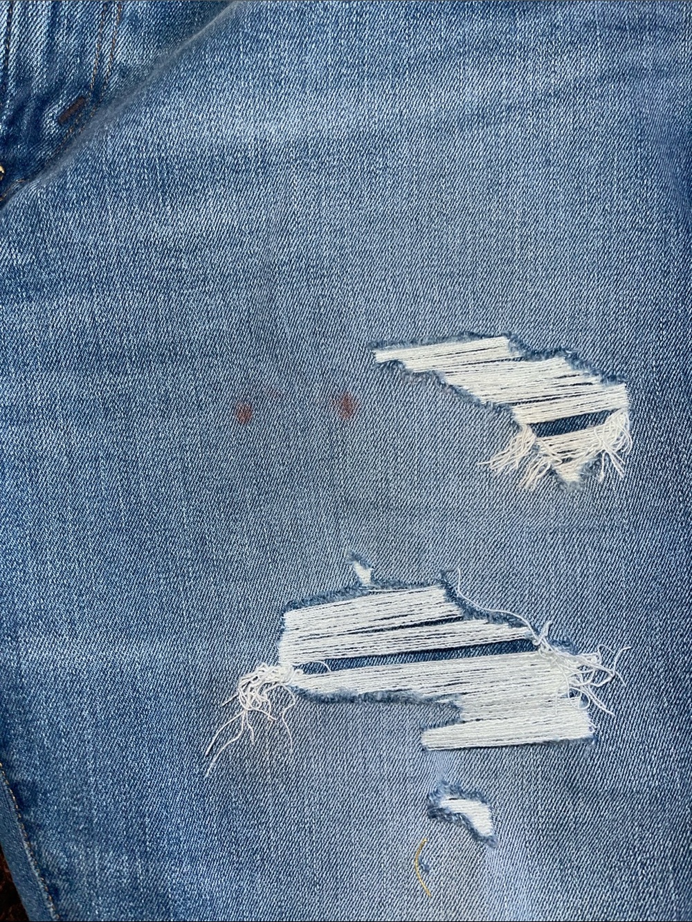 American Eagle AirFlex+ TENCEL™ Fibers Patched Athletic Skinny Jean Size 38/30 - Picture 7 of 7